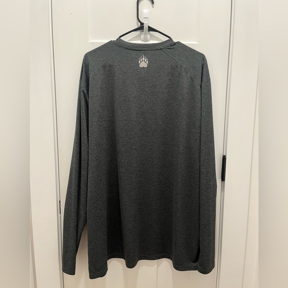 Alaskan HardGear Mens Shirt Crewneck Size XL Long Sleeves Gray Polyester - Picture 2 of 4